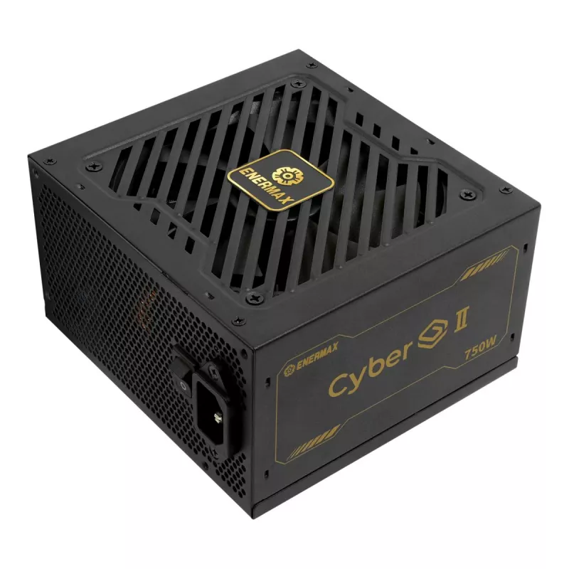 Enermax CyberG II ERV750G-AHG-NAC maitinimo blokas kompiuteriui 750 W, 80 Plus Gold, nemodulinis, ATX, juodos spalvos