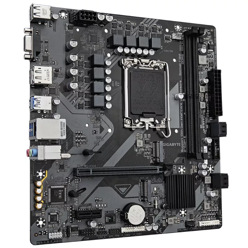 GIGABYTE B760M E pagrindinė plokštė