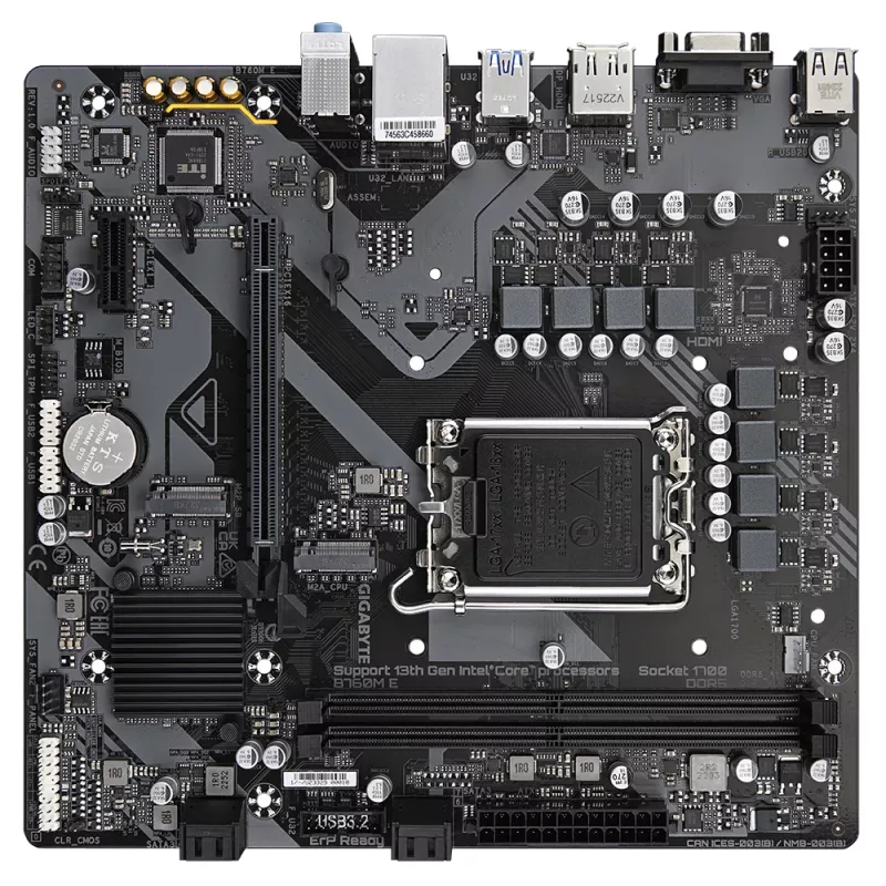 GIGABYTE B760M E pagrindinė plokštė