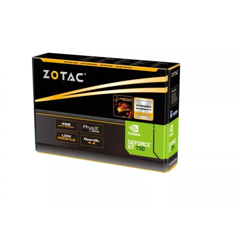 ZOTAC Force 4GB GT730 PCI-E 2.0 x16 DVI/HDMI/VGA 902MHz 2560x1600