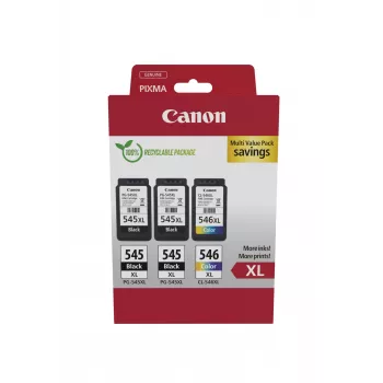 Canon 8286B013 kasečių rinkinys 3 vnt. Originalios didelės (XL) talpos juoda, žydra, purpurinė, geltona