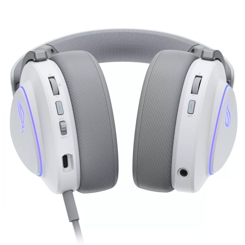 ASUS ROG Delta II ausinės Belaidės & Laidinės Antgalvinės Žaidimams USB Type-C Bluetooth Balta