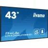 iiyama LH4365UHSB-B1 demonstracinis ekranas su kiosko dizainu 108 cm (42,5 colio) LED Wi-Fi 800 cd/m² 4K Ultra HD juodas su integruotu procesoriumi Android 11 24/7