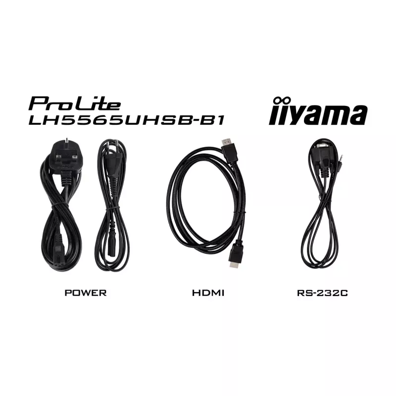 iiyama LH5565UHSB-B1 Signage ekranas Kiosko dizainas 138.7 cm (54.6 col.) LED Wi-Fi 800 cd/m² 4K Ultra HD Juodas Įmontuotas procesorius Android 11 24/7
