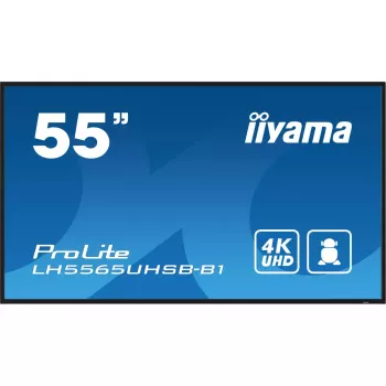 iiyama LH5565UHSB-B1 Signage ekranas Kiosko dizainas 138.7 cm (54.6 col.) LED Wi-Fi 800 cd/m² 4K Ultra HD Juodas Įmontuotas procesorius Android 11 24/7