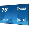 „iiyama LH7565UHSB-B1“ reklaminis ekranas su kiosko dizainu 189,2 cm (74,5 col.) LED Wi-Fi 800 cd/m² 4K Ultra HD juodas su integruotu procesoriumi Android 11 24/7