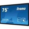 iiyama PROLITE TE7514MIS-B2AG Kiosko dizainas 190,5 cm (75 colių) LCD Wi-Fi 435 cd/m² 4K Ultra HD Juoda Liečiamasis ekranas Integruotas procesorius Android 24/7
