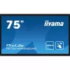 iiyama PROLITE TE7514MIS-B2AG Kiosko dizainas 190,5 cm (75 colių) LCD Wi-Fi 435 cd/m² 4K Ultra HD Juoda Liečiamasis ekranas Integruotas procesorius Android 24/7