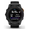 Išmanusis laikrodis GARMIN fēnix 7 Pro Solar Edition — 47 mm korpusas, 1,3 colio MIP jutiklinis ekranas, 32 GB, GPS, Wi‑Fi, Bluetooth, juodas silikoninis dirželis