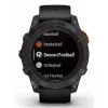 Išmanusis laikrodis GARMIN fēnix 7 Pro Solar Edition — 47 mm korpusas, 1,3 colio MIP jutiklinis ekranas, 32 GB, GPS, Wi‑Fi, Bluetooth, juodas silikoninis dirželis