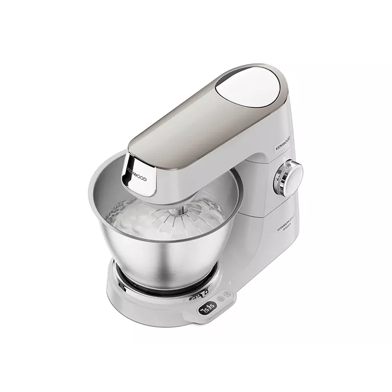 Kenwood KVC65.001WH virtuvinis kombainas 1200 W 5 L nerūdijantis plienas, baltas su įmontuotomis svarstyklėmis