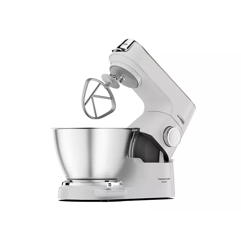 Kenwood KVC65.001WH virtuvinis kombainas 1200 W 5 L nerūdijantis plienas, baltas su įmontuotomis svarstyklėmis