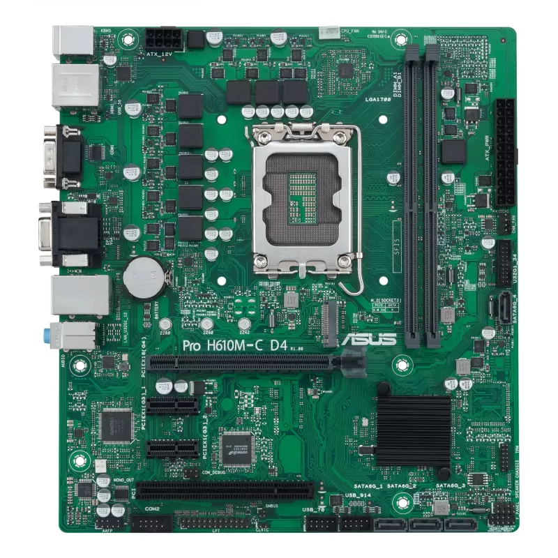 ASUS PRO H610M-C D4-CSM Intel H610 LGA 1700 micro ATX pagrindinė plokštė