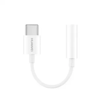 Mobiliojo telefono laidas Huawei CM20 USB Type-C 3,5 mm Baltas 0,09 m