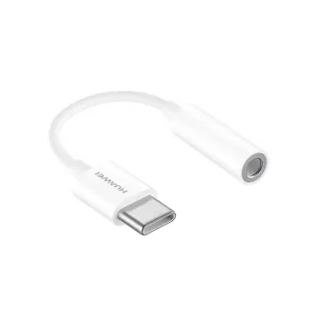 Mobiliojo telefono laidas Huawei CM20 USB Type-C 3,5 mm Baltas 0,09 m