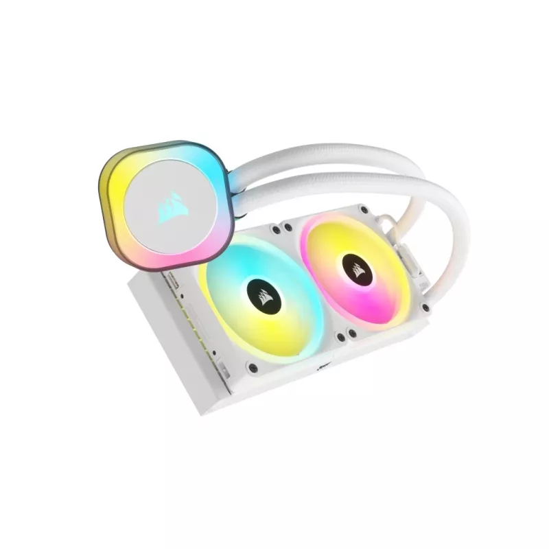 CORSAIR CPU aušintuvas - Icue Link H100I RGB AIO skystinis aušintuvas - Baltas