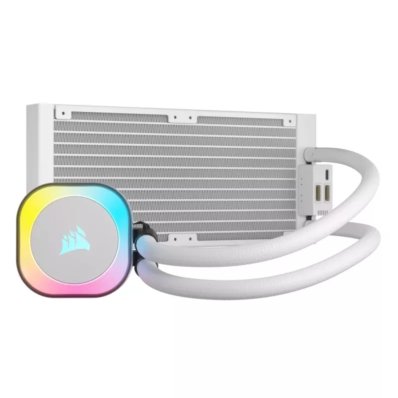 CORSAIR CPU aušintuvas - Icue Link H100I RGB AIO skystinis aušintuvas - Baltas