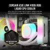 CORSAIR CPU aušintuvas - Icue Link H100I RGB AIO skystinis aušintuvas - Baltas