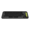 LOGITECH belaidė klaviatūra Pop Icon Keys - Graphite & Green QWERTZ vokiška