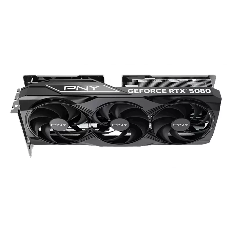 PNY GeForce RTX 5080 16GB Overclocked Triple Fan – 16 GB GDDR7 – DisplayPort 2.1b / HDMI 2.1b