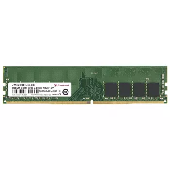 TRANSCEND 8GB JetRam DDR4 3200MHz U-DIMM 1Rx8 1Gx8 CL22 1.2V