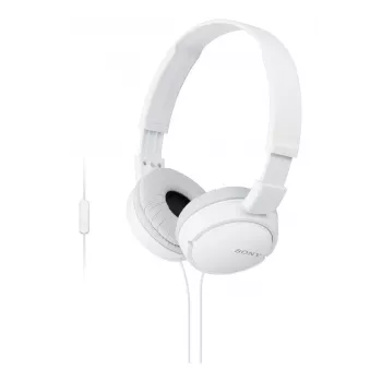 Sony MDR-ZX110AP ausinės su mikrofonu laidinės, lankstus dizainas, baltos
