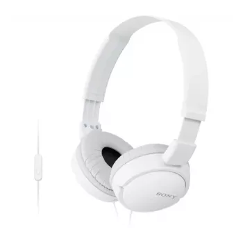 Sony MDR-ZX110AP ausinės su mikrofonu laidinės, lankstus dizainas, baltos