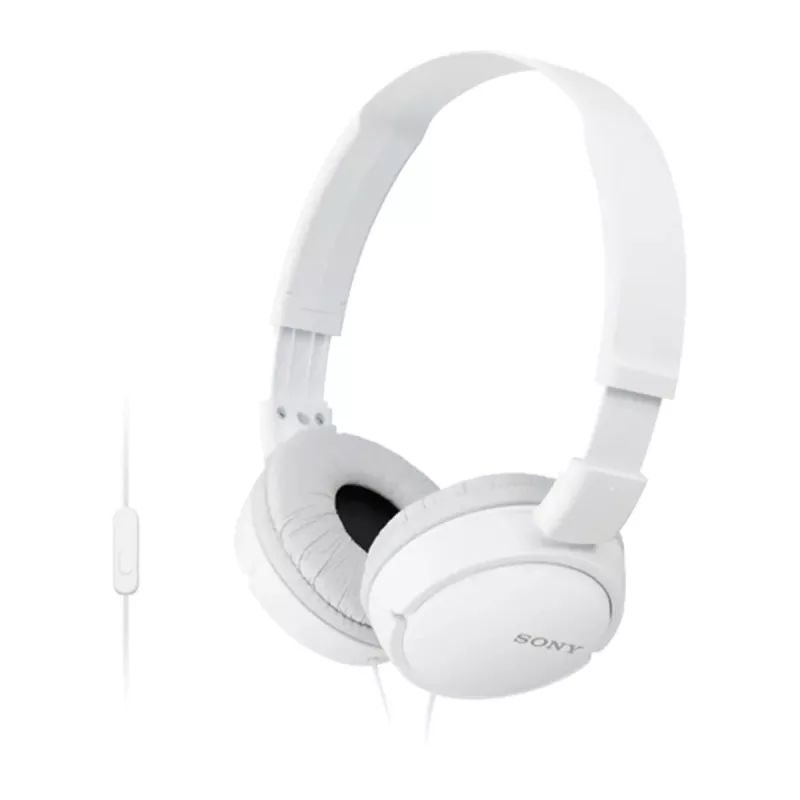 Sony MDR-ZX110AP ausinės su mikrofonu laidinės, lankstus dizainas, baltos