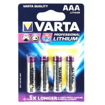 VARTA Ultra Lithium AAA 1,5V 4 vnt. baterija