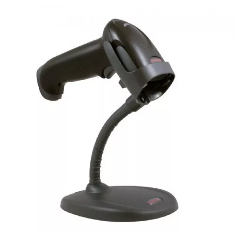 HONEYWELL brūkšninių kodų skaitytuvas Voyager 1250g USB rinkinys – juodas skaitytuvas 1250g, USB A tipo spiralinis kabelis 3 m, dokumentacija
