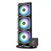 ENERMAX Aquafusion II 360 mm, skystas aušinimas CPU, 3x120 mm ventiliatoriai, 380 W TDP, juoda