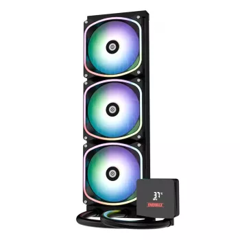ENERMAX Aquafusion II 360 mm, skystas aušinimas CPU, 3x120 mm ventiliatoriai, 380 W TDP, juoda