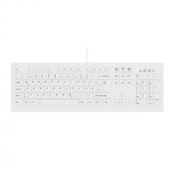 Contour Design Active Key Contour ClassicClean Medicininė Klaviatūra su Nuimamu Dangteliu Pilno Dydžio Laidinė Balta DE C8100