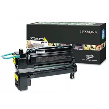 LEXMARK X792X1YG – Didelės talpos geltonas kasetės kasetė su grąžinimo programa, 15 000 puslapių