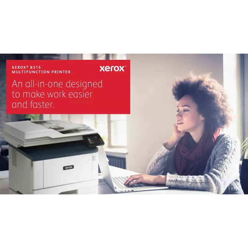 Xerox B315 A4 daugiafunkcis įrenginys 40ppm belaidis dvipusis kopijavimas/spausdinimas/nuskaitymas/faksas PS3 PCL5e/6 2 padėklai 350 lapų