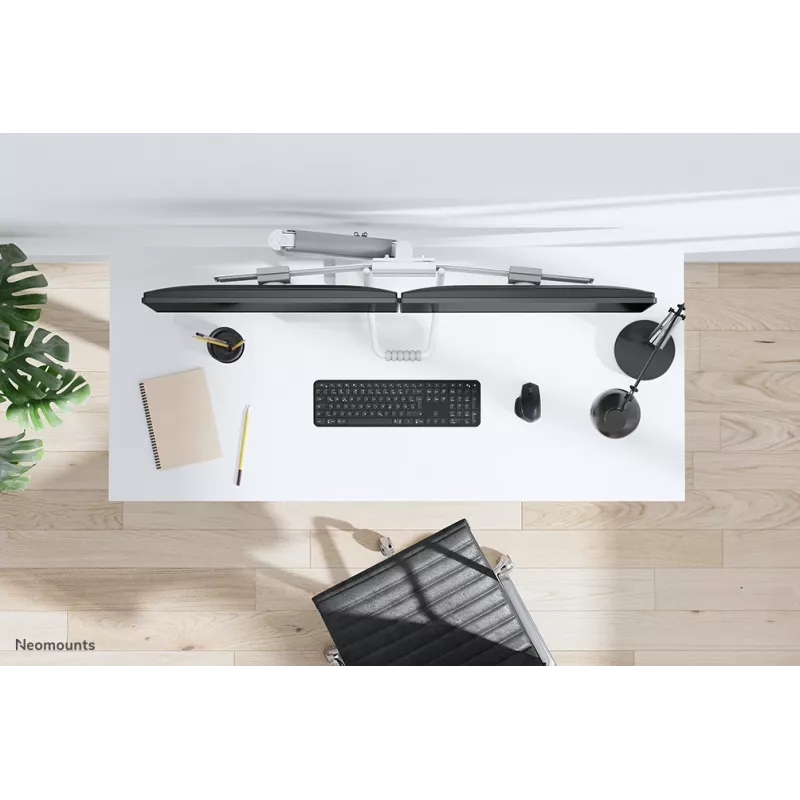 Neomounts DS75-450WH2 Monitorinis laikiklis 17-32 colių - dujinė spyruoklė - Topfix - 180° stabdymas