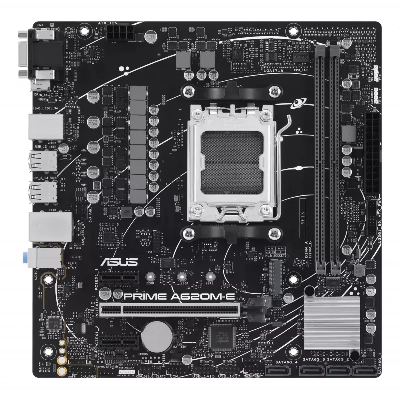 Motininė plokštė ASUS PRIME A620M-E-CSM AMD A620 lizdas AM5 micro ATX