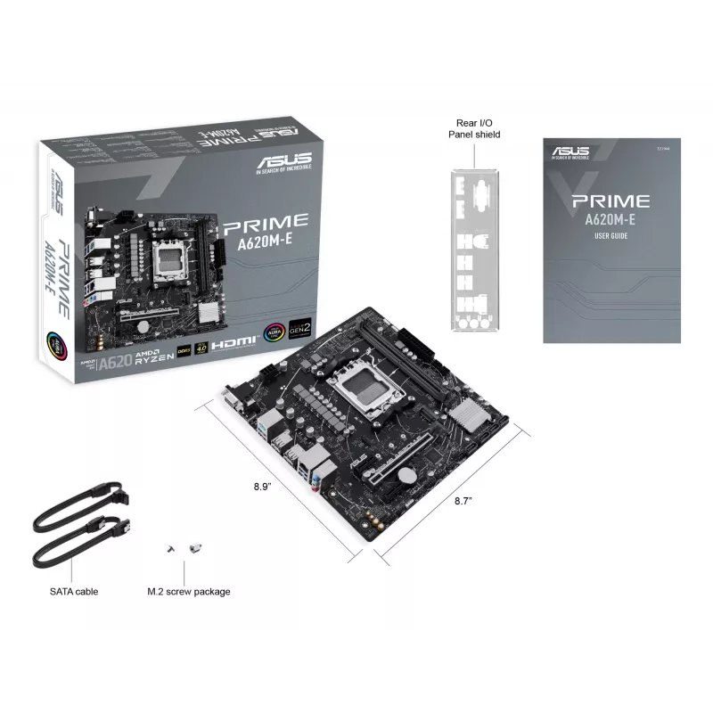 Motininė plokštė ASUS PRIME A620M-E-CSM AMD A620 lizdas AM5 micro ATX