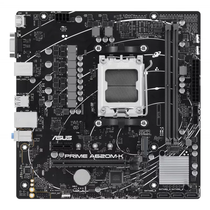 ASUS PRIME A620M-K AMD A620 Socket AM5 micro ATX pagrindinė plokštė