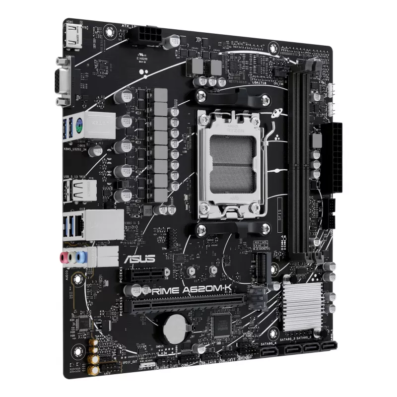 ASUS PRIME A620M-K AMD A620 Socket AM5 micro ATX pagrindinė plokštė