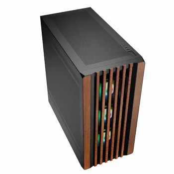 PC korpusas Sharkoon REBEL C70M RGB Full Tower juodas su medžio spalvos priekiu