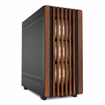 PC korpusas Sharkoon REBEL C70M RGB Full Tower juodas su medžio spalvos priekiu