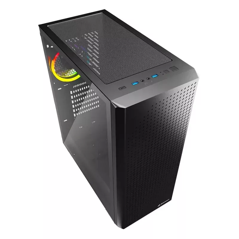 PC korpusas Sharkoon VS9 RGB Midi Tower juodas