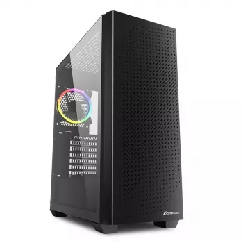 PC korpusas Sharkoon VS9 RGB Midi Tower juodas