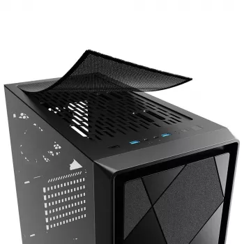 PC korpusas Sharkoon VS8 RGB Midi Tower juodas