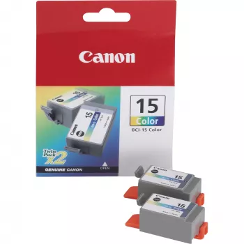 Kasečių rinkinys Canon BCI-15 3 spalvos 3x15 ml