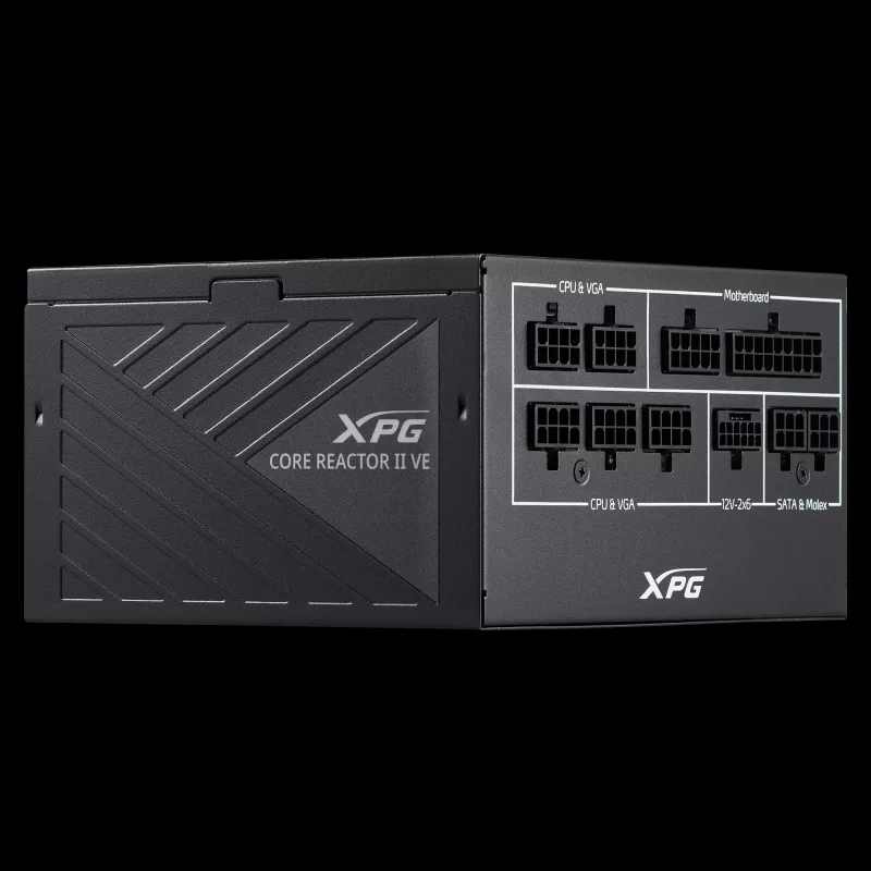 XPG COREREACTOR II VE 750W maitinimo blokas, 750 W, 100-240 V, 47-63 Hz, 10 A, 20 A, 62.5 A