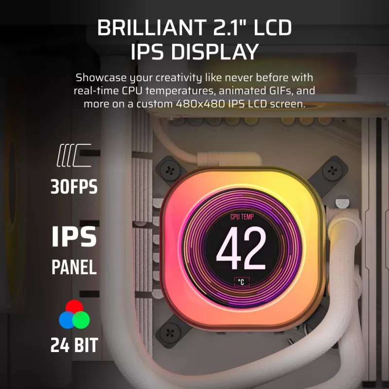 CORSAIR CPU aušintuvas - Icue Link Titan 360 Rx LCD skysčio aušintuvas