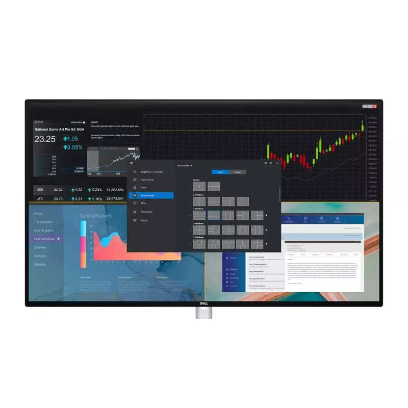 Monitorius DELL UltraSharp U3423WE 34.1 colio itin platus Quad HD LCD 3440 x 1440