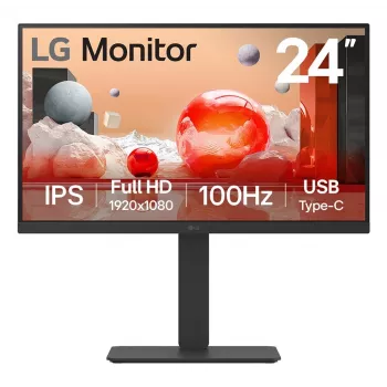 LG 24BA650 kompiuterio monitorius 60,5 cm (23,8 colio) 1920 x 1080 pikselių Full HD LED juodas
